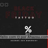 É desconto que vocês querem? Então é desconto que vocês vão ter! ?
Agora não tem desculpa para não fazer aquele desenho que tu tanto sonha!
Bora reservar teu horário e aproveitar a Black Friday Tattoo! 

#tatuagem #tattoo #BlackFriday #BlackFridayTattoo #EstúdioDeTatuagem #AhazouInk 