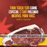 É claro que aqui sempre tem uma carne especial e com aquele precinho imperdível para você. Então venha conferir, esperamos sua vista. #açougue #carnes #cortes #carnesmagras #ahazoutaste #opçoes #qualidade #carnesfrescas #cortes #tiposdecarne #terça #terçou #terça-feira
