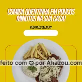 Nosso delivery é tão rápido que a comida chega quentinha na sua casa!
Peça a sua marmita e saboreie! 
#marmita #comidaquente #delivery #ahazoutaste  #comidadeverdade #comidacaseira