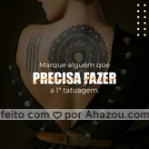Marque nesse post aquela pessoa que vive sonhando em fazer uma tatuagem, mas que ainda não deu o primeiro passo de agendar um horário aqui no estúdio. Estamos te intimando, hein?😎 #AhazouInk #marquealguém #tattooepiercing  #bodypiercing  #tattoos  #tattootradicional  #tatuagem  #tatuagemfeminina  #tattoo  #piercing 