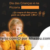 Para comemorar o dia da criançada, temos uma promoção MUITO ESPECIAL!!! ?
Na compra de 2 pizzas, você leva um refri 2 litros! 
Traga as crianças pra cá porque o dia delas é aqui! ?

#promoção #DiaDasCrianças #pizzaria #refrigerante #ahazoutaste  #pizzalovers