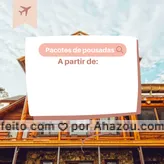 Escolha o seu pacote e boa viagem!✈🗺  #pacote #pousada #viagem #AhazouTravel #agenciadeviagens  #agentedeviagens  #viageminternacional  #viagempelobrasil  #viagens  #viajar 
