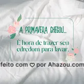 Deixe seu edredom limpo e cheirosinho para combinar com a beleza e aroma da estação mais charmosa do ano. Venha nos visitar e traga seu edredom. #pacotes #roupalavada #roupalimpa #roupacheirosa #AhazouServiços #roupamacia #edredom #cobertor #pelucia #roupadecama #primavera 