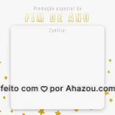 Confira a nossa promoção especial para este fim de ano: (colocar aqui informações das promoções e como participar). #promoções #fimdeano #ahazou #editavel 