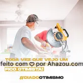 Otimismo lá em cima quando o reparo é feito! ♥️ #AhazouServiços #servicosparacasa  #motivacional  #servico  #servicos  #conserto 