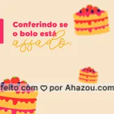 É comum espetar um palito na massa para saber se está assada. O que poucos sabem, é que se espetar a massa antes de 30 minutos do bolo assando, o bolo pode abatumar e murchar. Espete o palito após os 30 minutos, para não comprometer o processo de assar do bolo.
 #bolo  #bolosdecorados #ahazoutaste #confeitaria  #confeitariaartesanal  #doces 