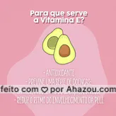 A fonte dessa vitamina é, em sua maioria, vegetal. Óleos e cremes são grandes aliados para o cuidado com a pele.  #colorahz #saude #ahazousaude #bemestar #saudavel #alimentacao 