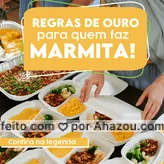 Primeiro, você deve se preocupar com a temperatura em que a comida está armazenada. Para manter ela fresca, ela precisa estar a mais de 60° C ou abaixo de 5, entre essas temperaturas, há chances da criação de micro organismo. Ainda na questão do armazenamento, o pote de vidro é o mais recomendado, sendo o mais seguro e fácil de lavar. Com o tempo, o plástico pode liberar substâncias prejudiciais. 
Dicas simples mas que fazem toda a diferença. Gostou do post? Então não esqueça de curtir e deixar nos comentários como você monta sua marmita. Adoraremos saber sua experiência.
#ahazoutaste #comidacaseira  #comidadeverdade  #marmitando  #marmitas  #marmitex 