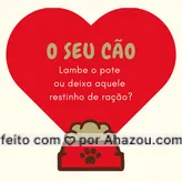 Seu pet é daqueles esfomiados, ou sempre deixa um restinho de comida? Conta pra gente! #pet #comida #ahazoupet #enquete