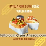 Não tem jeito para matar a sua fome de dogão vegetariano, só mesmo com o melhor da região 🌭. Venha nos visitar ou peça por delivery. #cachorroquente #food #hotdog #ahazoutaste #hotdoggourmet #hotdoglovers #opçoes #vegetariano #hotdogvegetariano #sabor #qualidade