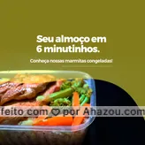 Quem disse que não dá para comer comida gostosa e saudável em apenas 5 minutos, é porque nunca provou a nossa marmita congelada! 😉
#ahazoutaste #comidacaseira  #comidadeverdade  #marmitando  #marmitas  #marmitex 