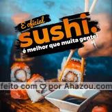 Às vezes a melhor companhia que se pode ter, é de um delicioso sushi! Então entre em contato e peça já o seu! #japa #sushidelivery #sushitime #ahazoutaste #japanesefood #comidajaponesa #sushilovers