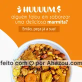 Marmitas deliciosas, peça já a sua e sinta todo esse sabor. 😋🥘 #ahazoutaste #comidacaseira #comidadeverdade #marmitas #marmitex 