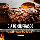 frases e posts para Churrasco food: Nada mais gostoso do que costelinha ao molho feita na churrasqueira, digna de ganhar um prêmio por tanta gostosura 😋 #ahazoutaste #costelinha #molho #churrasco #convite #hamburgueria #foodlovers