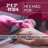 Agenda já a sua visita e não perca essa promoção! #manicure #ahazou 
