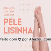 A depilação com cera deixa a pele mais lisinha, isso porque a retirada dos pelos é na raiz, diferente das lâminas, proporcionando um resultado mais duradouro e agradável. ?
#depilação #ahazou #depilaçãocomcera #beleza