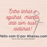 Parabéns a todos os profissionais que com o seu olhar delicado, linha e agulha criam roupas lindas! #costureira #reparos #encomendas #AhazouFashion #fashion #costuraereparos #diadacastureira #AhazouFashion 