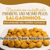 frases e posts para salgadinhos para festa: Garanta o verdadeiro protagonista da sua festa: o combo de salgados! 😋🤩
#combodesalgados #ahazoutaste #confeitaria #kitfesta #salgados