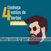 Os estilos de barbas redondas são ideais para quem quer dar uma afinada no rosto. O barbear é feito de forma angulado, fazendo com que as maçãs do rosto tenham um aspecto mais afinado. E para melhorar ainda mais os resultados, a dica é deixar/manter a barba cheia no queixo. Qual desses estilos combina mais com você?

Para saber mais e conhecer outros modelos, siga nosso perfil do Instagram. E para agendamentos, entre em contato. #dicas #barba #estilosdebarba #convite #barbeiro #barbearia #estilos #AhazouBeauty