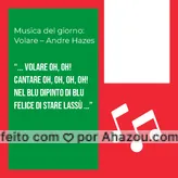 frases e posts para musicadodia: Quando esse clássico toca ninguém consegue ficar sem cantar junto, não é mesmo? Então aproveite para apertar o play e treinar seu vocabulário enquanto se diverte ao som de volare. #aulaparticular #idiomas #AhazouEdu #auladeitliano #italiano #musicadodia #musicadelgiorno