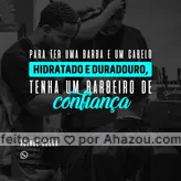 Receita milagrosa? Isso não existe! Tenha um barbeiro de confiança! #AhazouBeauty #barbearia #barberLife #cuidadoscomabarba #barbeiro