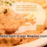 Hoje é dia de almoçar com estilo e muito sabor. Então venha nos visitar e se apaixone pela perfeição que é o nosso strogonoff de camarão 🦐.#frutosdomar #peixes #pescados #ahazoutaste #sabor #qualidade #camarão #strogonoffdecamarão #pratos #cardápio 
