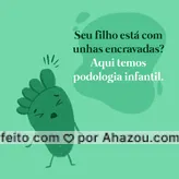 Cuidado e atenção com a saúde dos pés do seu filho!
Marque um horário.
#AhazouSaude  #saude  #podolog  #podologia  #podologiacomamor 