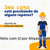 Sabe aqueles pequenos reparos que a casa da gente sempre precisa? 
Então, a gente resolve pra você! Nossa agenda de fevereiro está aberta! Garanta seu horário ? 

#manutençao #serviços #maridodealuguel #casa  #AhazouServiços 