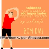 Acordar bem é muito bom, mas manter o dia bem é melhor ainda. Então ao durante o dia, tome cuidado com a postura, ao cuidar da postura você evita dores durante o dia e seu corpo se mantem mais relaxado para as atividades diárias. Bom dia! #bomdia #dicas #AhazouSaude #relax