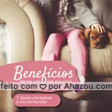 Tem coisa melhor do que ter um bichinho em casa? ♥️ #pet #animais #beneficios #ahazoupet #animaldeestimacao
