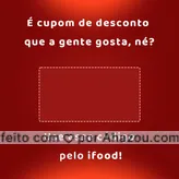 Vim para te agradar com um cupom de desconto! Cadê o sorriso? ? Faça seu pedido pelo ifood! #ahazoutaste #gastronomy #instafood #foodie #gastronomia #foodlover #culinaria #peçapeloifood #cupomdedesconto #cupom 