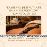 Deixe-se levar pelos movimentos suaves e ritmados dos terapeutas, enquanto as pedras quentes libertam o calor profundamente em seus músculos e aliviam qualquer tensão acumulada. Mergulhe na serenidade e no aconchego desta massagem terapêutica no inverno. #AhazouSaude #massoterapeuta  #massoterapia  #quickmassage  #relax  #massagem 