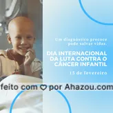 frases e posts para CâncerInfantil: Fique atento aos sintomas e ajuda a salvar as vidas de nossas crianças. 🧒💙 #câncerinfantil #câncer #crianças #lutacontraocâncerinfantil #AhazouSaude #saude #viverbem #qualidadedevida #cuidese #bemestar
