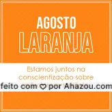 Nunca foi tão importando cuidar da saúde, não é mesmo? Agosto Laranja chega para nos lembrar de como é importante nos conscientizarmos sobre a Esclerose Múltipla (EM). A EM é uma doença autoimune, neurológica, crônica e não tem cura, importante nos informarmos sobre e saber como podemos previnir. Abrace essa causa com a gente ?️??
#ahazou #AgostoLaranja  #motivacionais #EscleroseMúltipla #Conscientização #EM