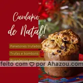 frases e posts para especial : Cardápio Especial de Natal! Nós estamos trabalhando com doces personalizados e temáticos.
Últimas vagas na nossa agenda para o fim de ano! Agende a sua agora.
#ahazoutaste #confeitaria  #doces #natal #panetone #delicias 