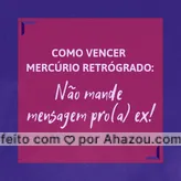 Hahahah fica a dica! Alguém aí já perdeu? ? #mercurioretrogrado #ahazouastros #astrologia #signos