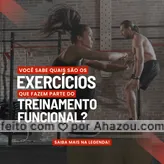 Os exercícios que mais são utilizados no treinamento funcional são: ♦ Agachamento - um exercício que trabalha com diversos músculos do corpo.  ♦ Burpee - ele melhora o condicionamento físico e a resistência cardiorrespiratória. ♦ Flexão de braços - um exercício que ajuda na melhora da postura e nos movimentos que exigem potência. Esses exercícios são ótimos para o nosso organismo, e podem ser realizados em qualquer lugar.😉
 #AhazouSaude #treino #treinofuncional #boratreinar  #nopainnogain  #personal  #personaltrainer 