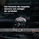 frases e posts para Relógio analógico: Sabe o que falta para o seu visual ficar perfeito? Um relógio de pulso de verdade! #AhazouFashion #fashion  #menswear  #modamasculina  #modaparahomens #acessório #relógio