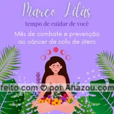 Que nesse mês você tire um tempo para cuidar da pessoa mais importante: você! ? 
#combateaocancer #marçolilas #ahazou #cancerdecolodeutero #cancer
