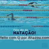 Quem também adora nadar vai amar comemorar esse dia em uma de nossas aulas #AhazouSaude #aulas #natação #convite 