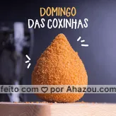 Domingo é dia de uma coxinha bem recheada e deliciosa! ? #domingo #ahazoutaste #coxinhas