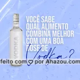 Aves, peixes e caviar são alimentos que harmonizam bem com a Vodka.
 #ahazoutaste  #catering #eventos #foodie #buffet #casamento