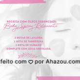 Agora é só separar um frasco, mexer bem, e aproveitar os benefícios desse spray. #AhazouSaude  #terapiascomplementares #bemestar #energia #vivabem #saude