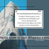 frases e posts para varandas: A Aqua Tower fica em Chicago, EUA, e possui 82 andares. As áreas externas onde estão as curvas onduladas são varandas dos apartamentos que, além de permitir uma visão única e um contato diferente com os vizinhos, também foi pensada para ajudar a minimizar o impacto dos fortes ventos de Chicago no prédio. Incrível, não é?🌊 #diamundialdaarquitetura #curiosidade #arquitetura #AhazouDecora #AhazouArquitetura #arquiteto 