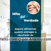  Verdade! Alguns alimentos devem ser evitados após alguns dias do clareamento. Entre as frutas estão as cítricas - que podem incomodar os dentes já sensíveis - e dentre os vegetais, os principais são tomate e cenoura. Mas a recomendação geral é não consumir bebidas ou comidas muito pigmentadas. #AhazouSaude  #odonto #odontologia #saude #bemestar #clareamento  #dentesbrancos