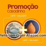 Vamos de promoção? ? Aproveite nossa promo casadinha: café + salgado por apenas XXX

#cafés #ahazoutaste #cafeteria #salgado #salgados 