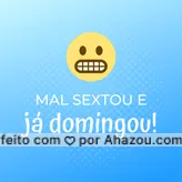 Poxa gente ?? Boa semana para todos! #domingo #ahazou #engraçado #sextou