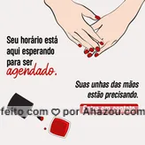 Até quando vai ficar com as unhas da mão desse jeito? Não pode amiga. Entre em contato e agende já o seu horário, ele está aqui te esperando😉 . #agendamento #convite #horário #manicure #unhas #mãos #nail #beleza #AhazouBeauty