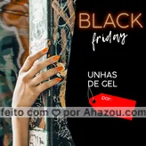 frases e posts para Matéria têxtil: Venha aproveitar o desconto da Black Friday! #unhas #manicure #blackfriday #ahazou #promocao #mulher #beleza #podologia