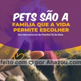 No caso, nós diríamos que fomos escolhidos por eles! ?#Diainternacionaldafamilia #AhazouPet #pets #familia #datacomemorativa
